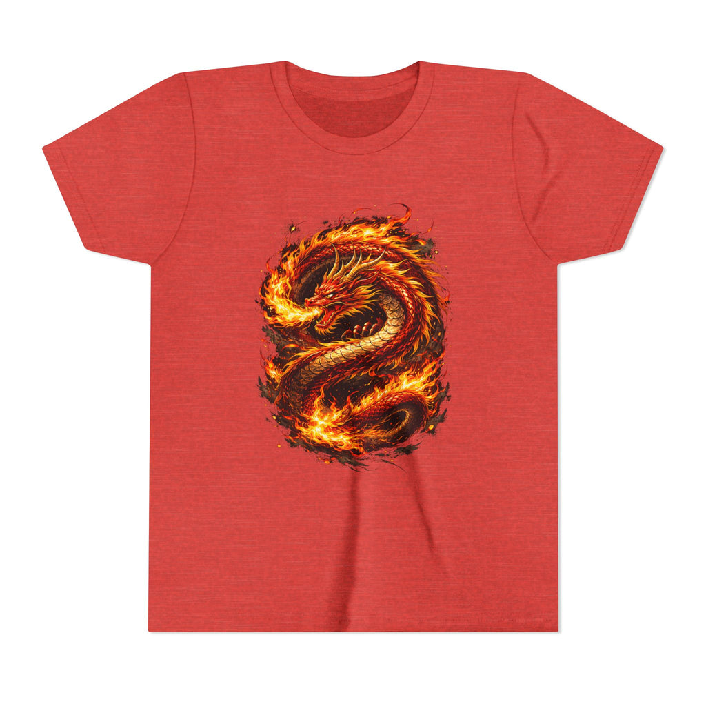 Youth Tee — Fiery Dragon Graphic Shirt