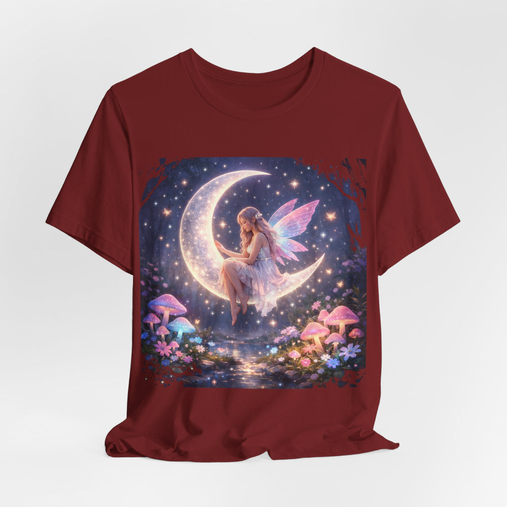 Fairy on the Moon T-Shirt — Magical Night Garden Fairy Tee