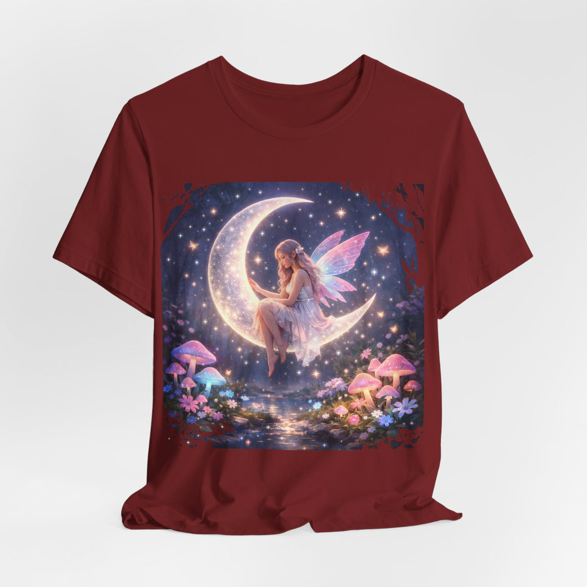 Fairy on the Moon T-Shirt — Magical Night Garden Fairy Tee