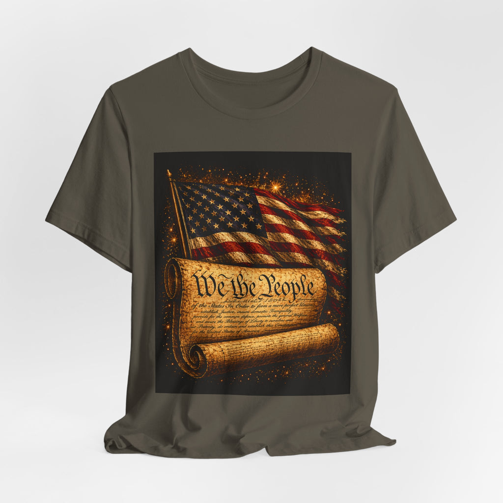 Patriotic "We the People" Constitution T-Shirt — American Flag Independence Day Tee
