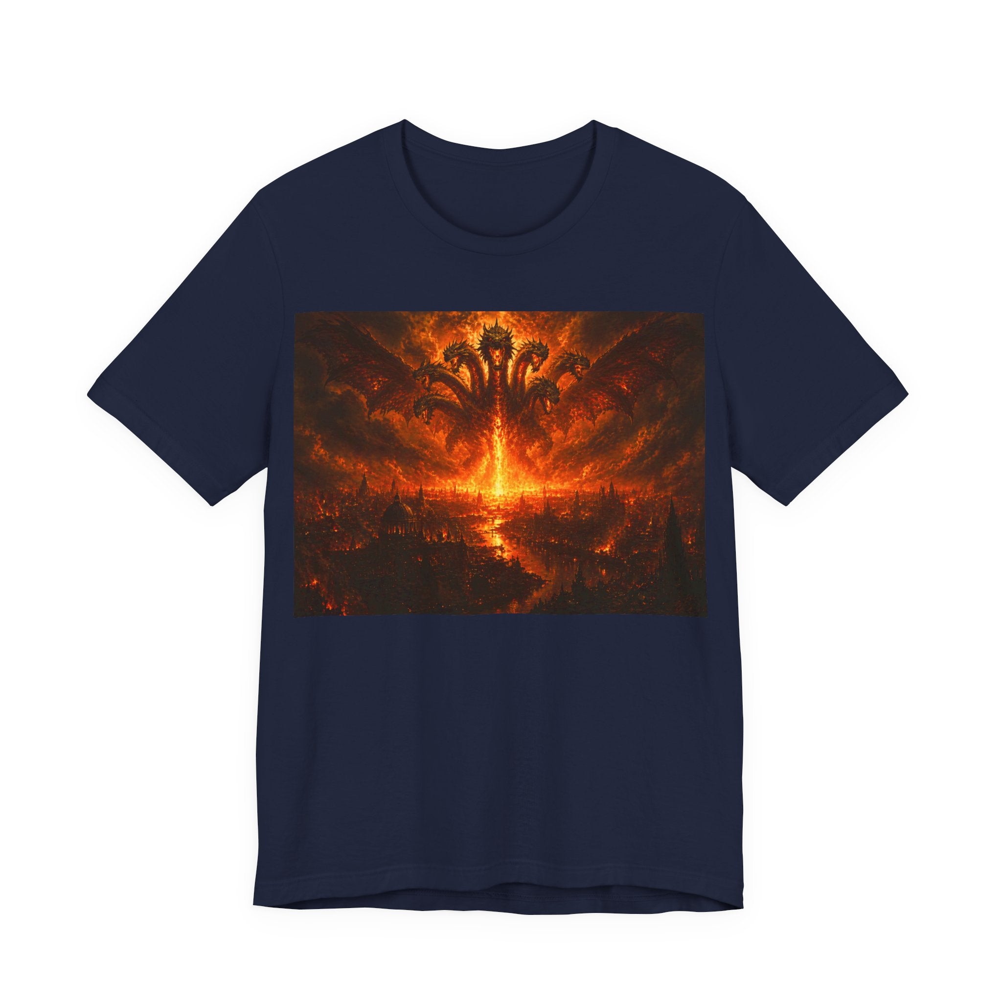 The seven headed dragon from the end of times T‑Shirt — Dark Graphic Tee