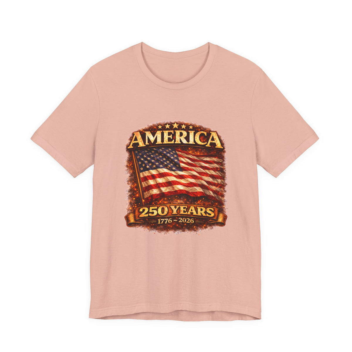 America 250 Years Flag T-Shirt – 1776–2026 Bicentennial Celebration Tee