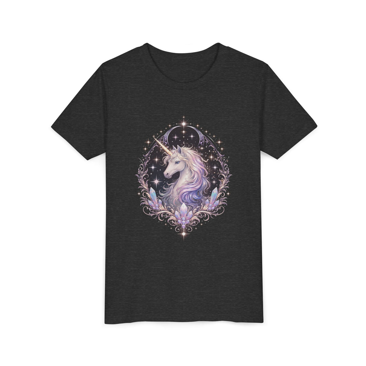 Youth Unicorn Tee — Magical Sparkle Design for Kids