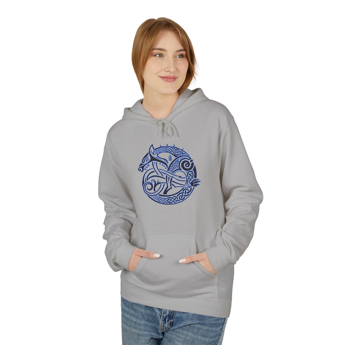 Celtic Wolf Circle Hoodie —The Wolf – A Symbol of Power, Destruction, and Loyalty