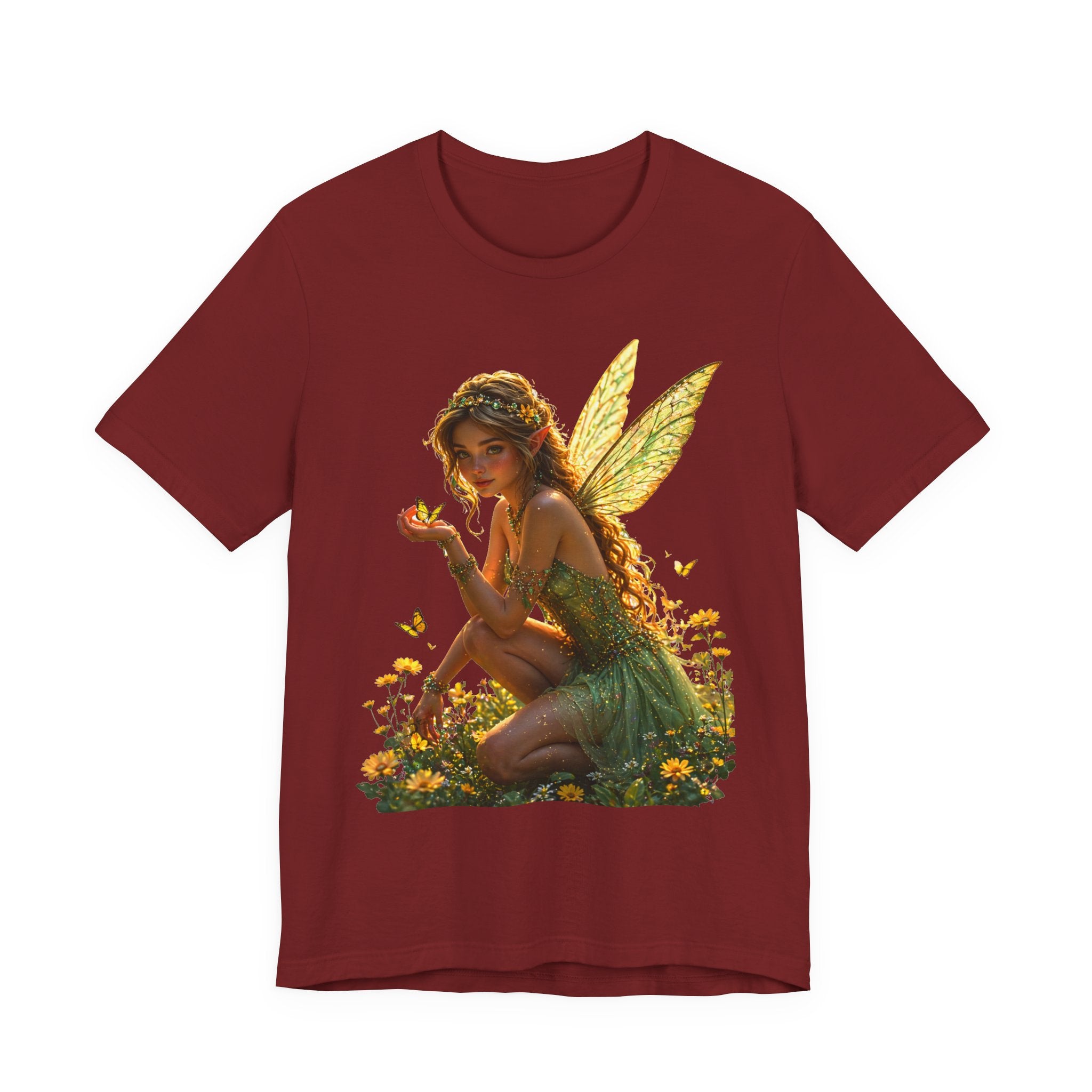 Fairy Garden T‑Shirt — Whimsical Sunlit Fairy Illustration Tee