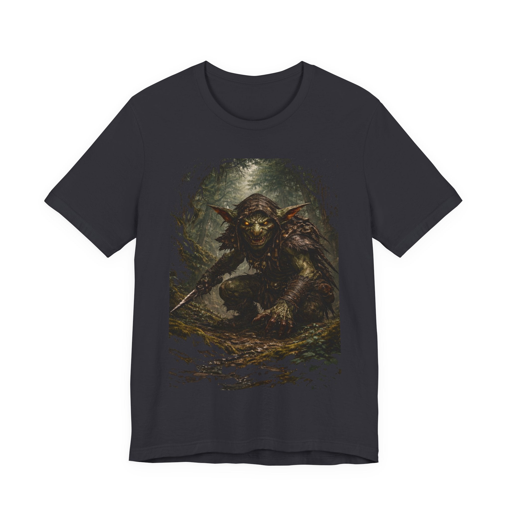 Goblin Warrior Graphic Tee — Dark Fantasy Monster T‑Shirt