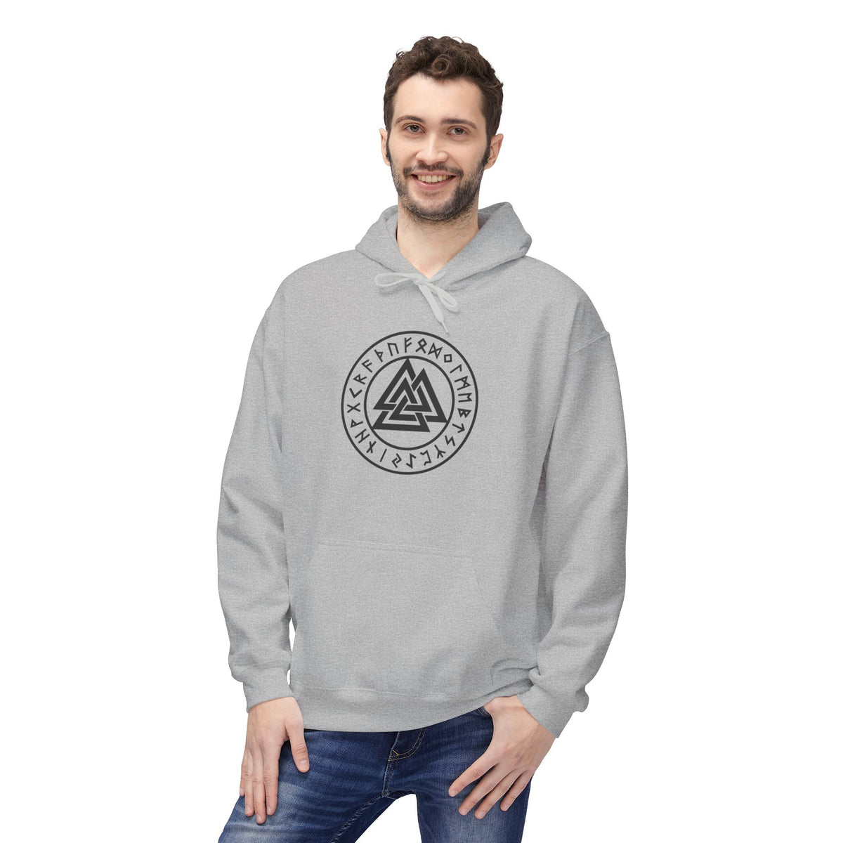 Valknut Rune Hoodie — Norse Viking Symbol for the slain warrior