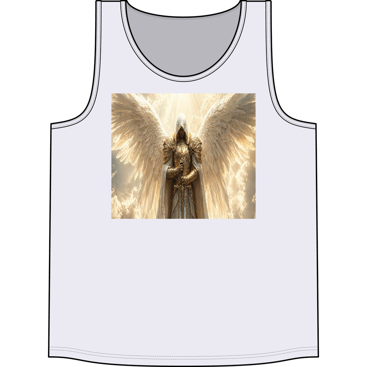 Angel Wings Tank Top – Golden Guardian Concert Graphic Tank