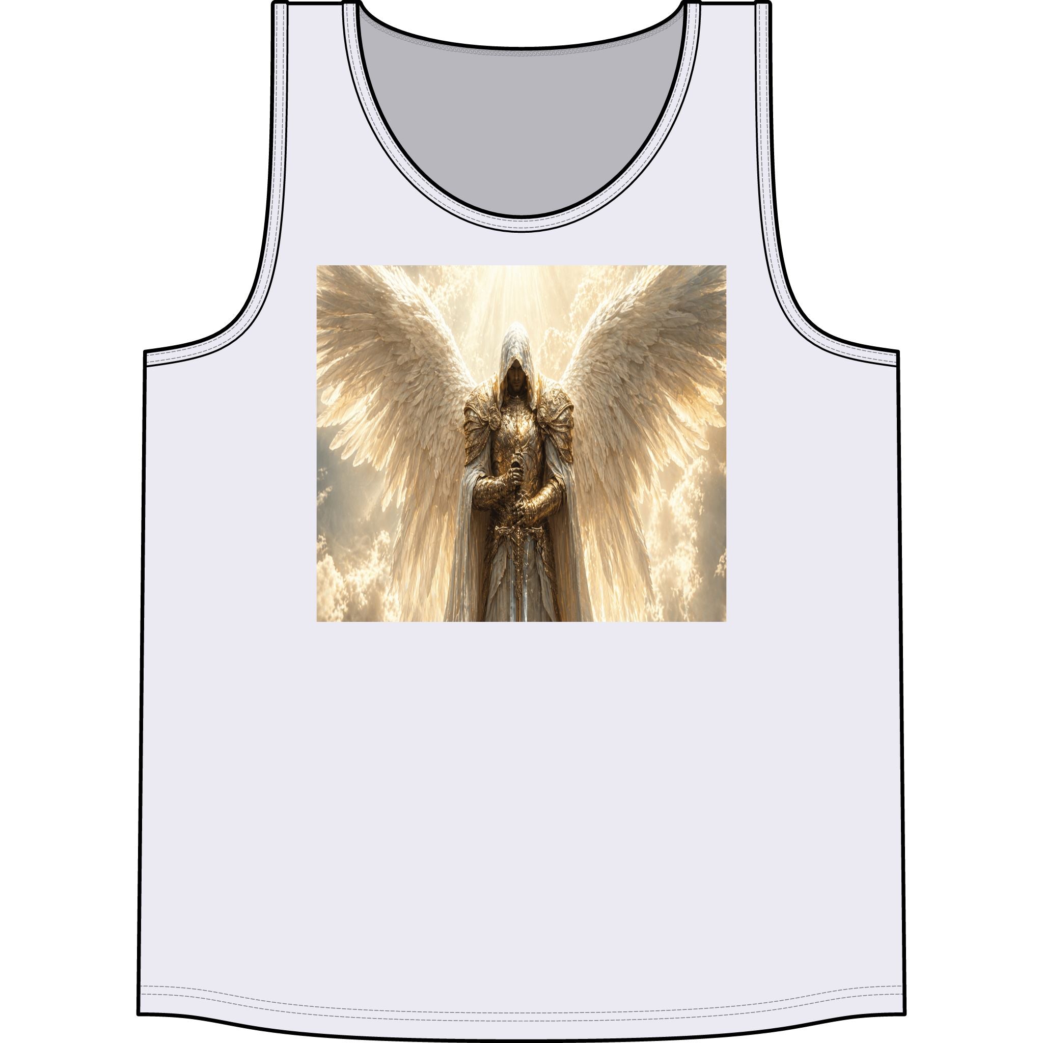 Angel Wings Tank Top – Golden Guardian Concert Graphic Tank
