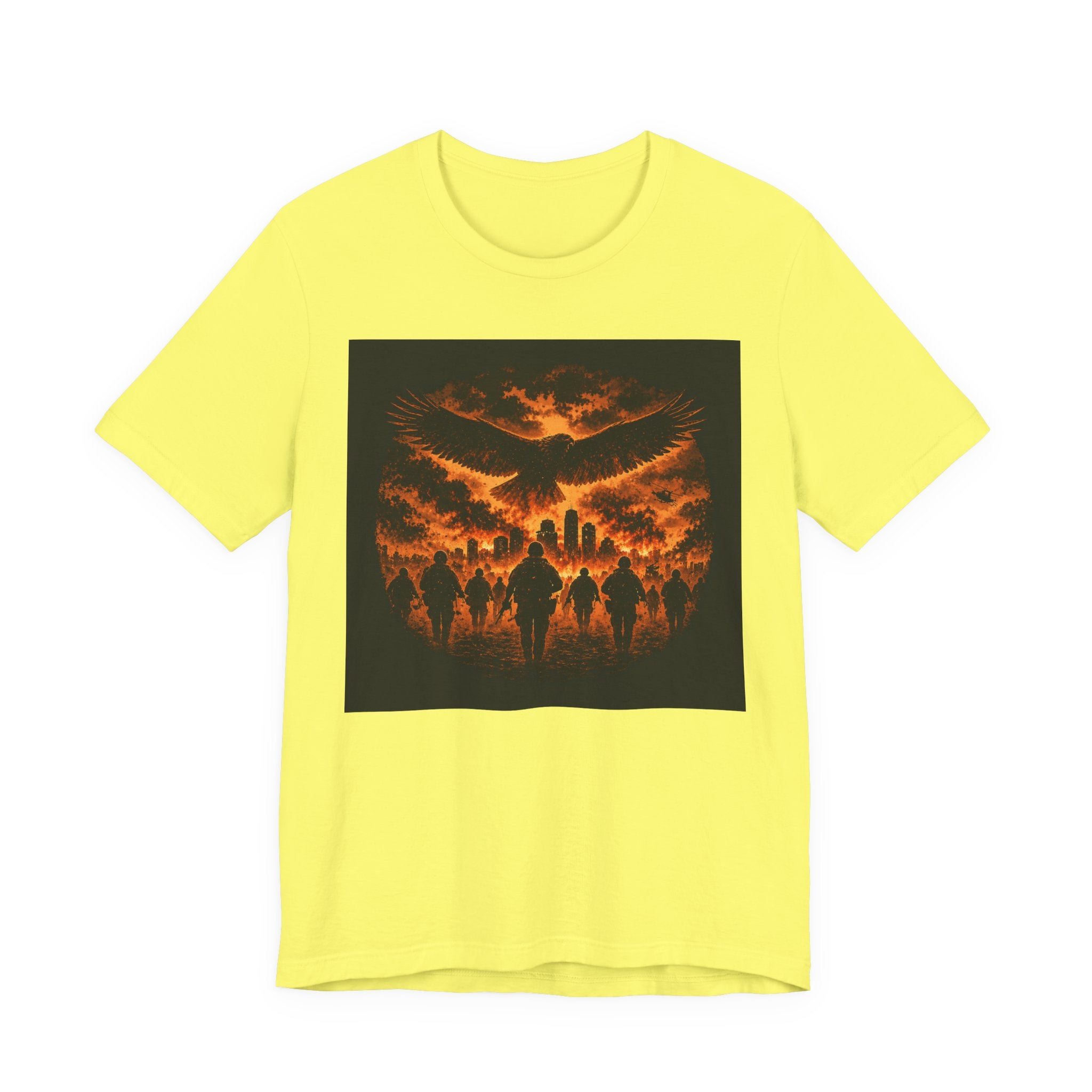 Fiery Phoenix Skull Tee — Gothic Flame Graphic T-Shirt