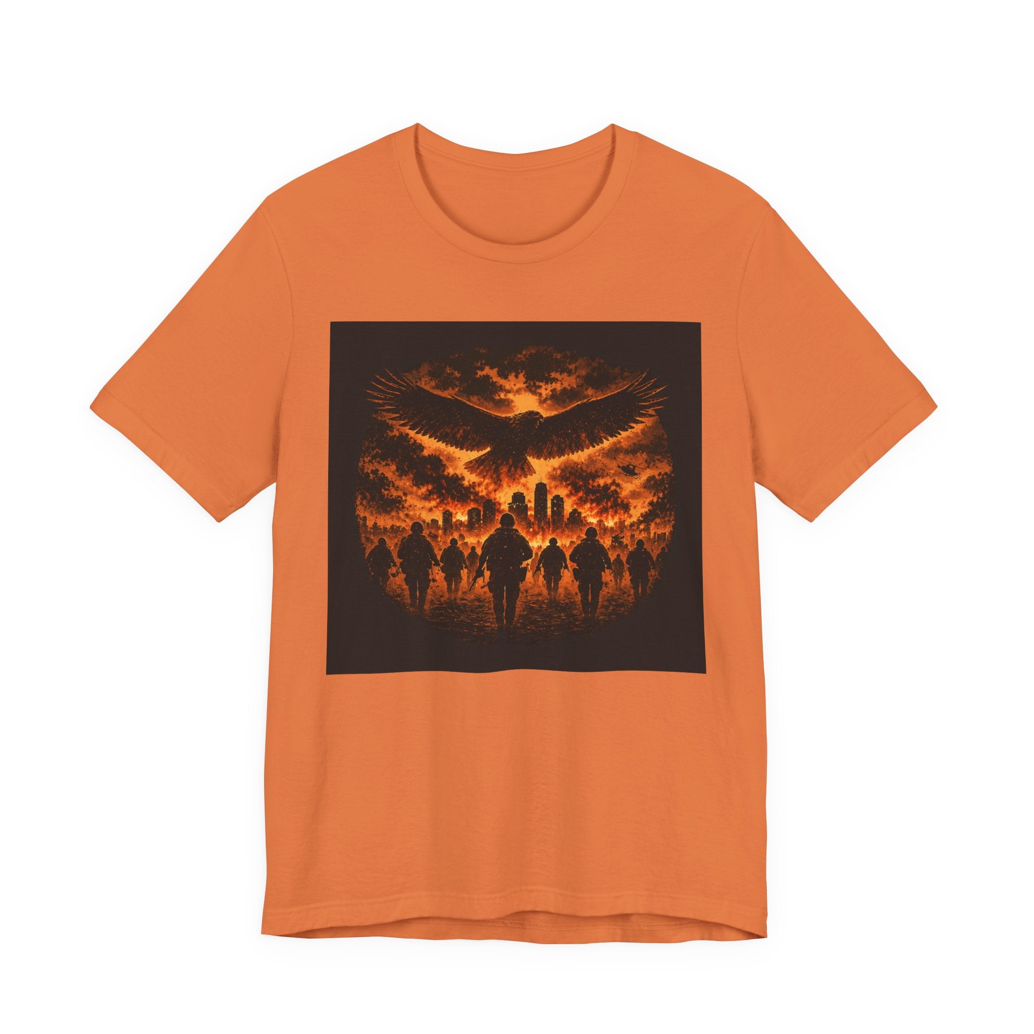 Fiery Phoenix Skull Tee — Gothic Flame Graphic T-Shirt