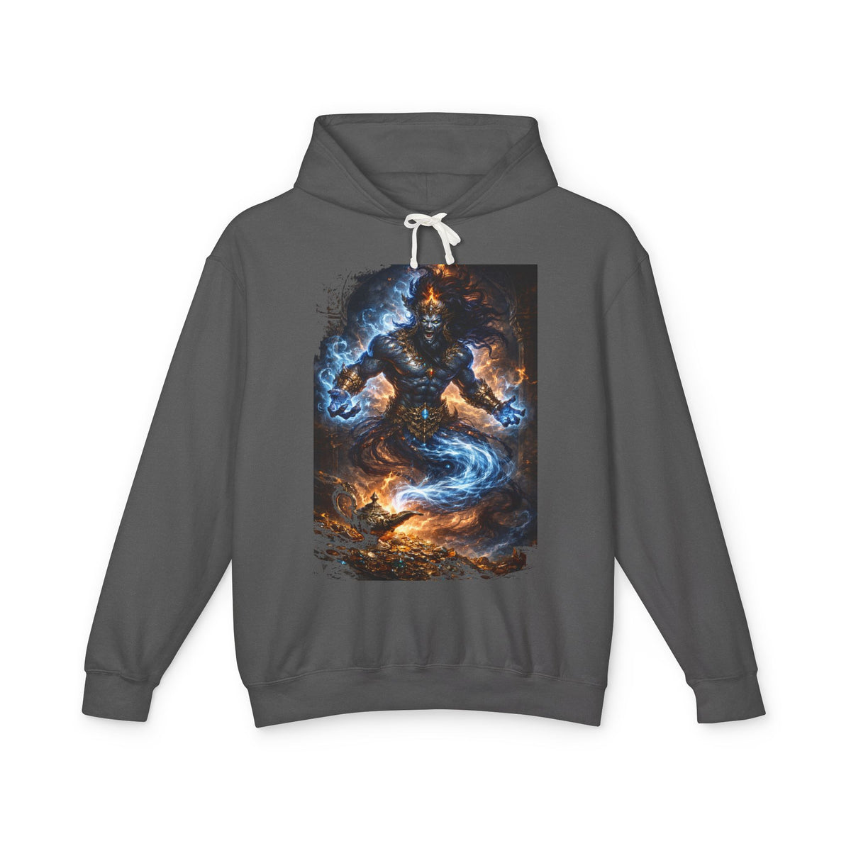 Jinn Hoodie — Mystic Fire & Water Fantasy Sweatshirt