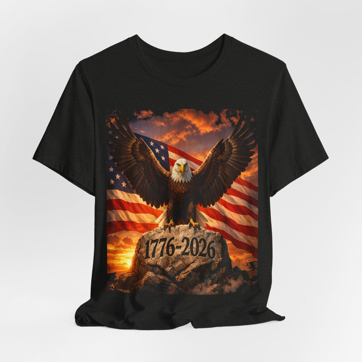 1776–2026 Eagle & American Flag T‑Shirt — Patriotic Independence Day Tee