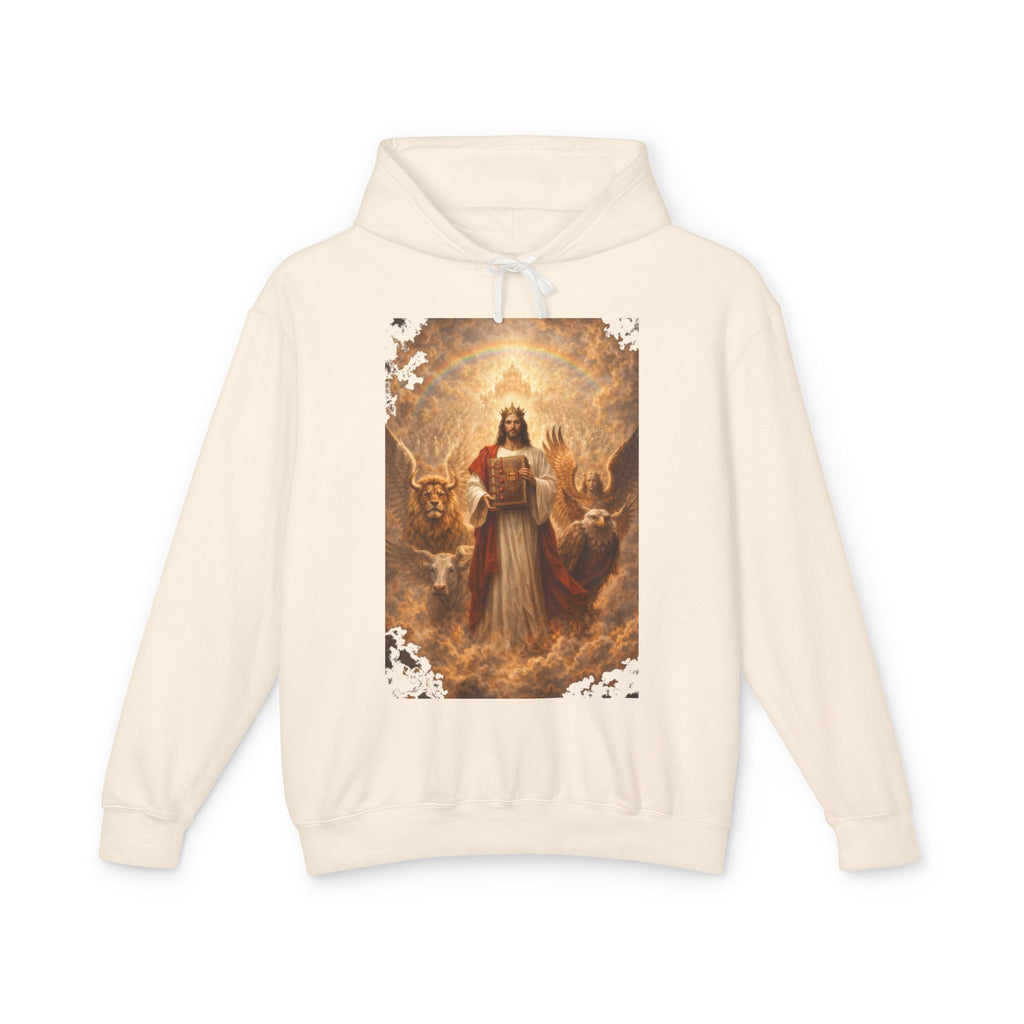 Revelation 5-10 Jesus Christ Illustration Hoodie — Religious Faith Graphic Hoodie