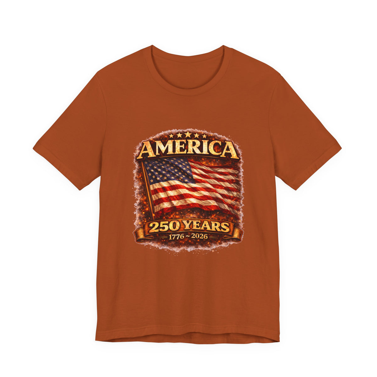 America 250 Years Flag T-Shirt – 1776–2026 Bicentennial Celebration Tee