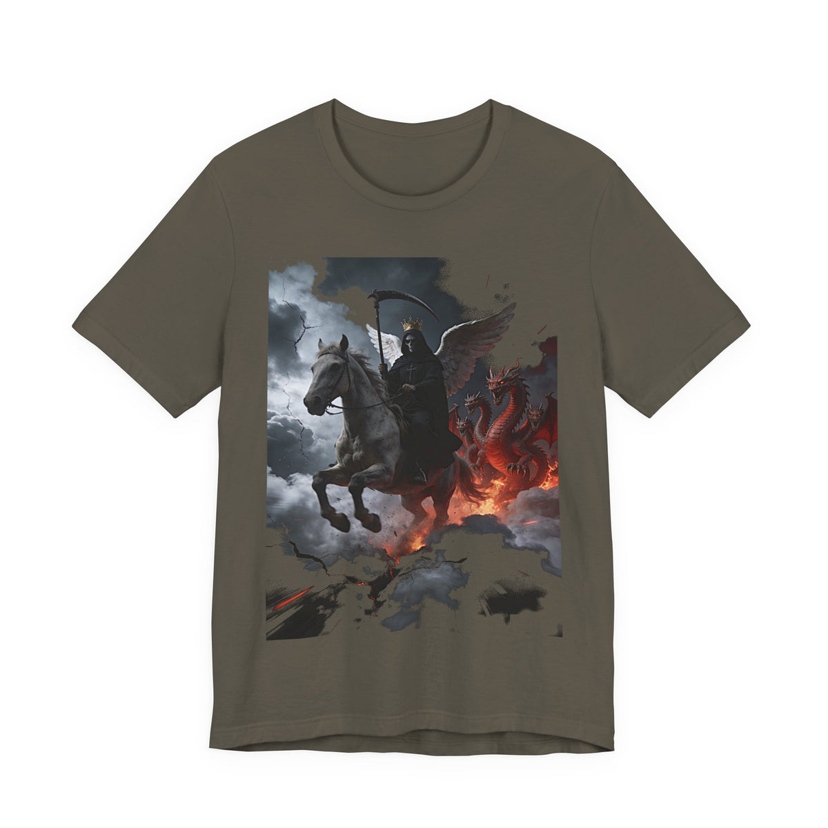 The Pale horse from Revelation 6:7-8-End of Times- Graphic T-Shirt