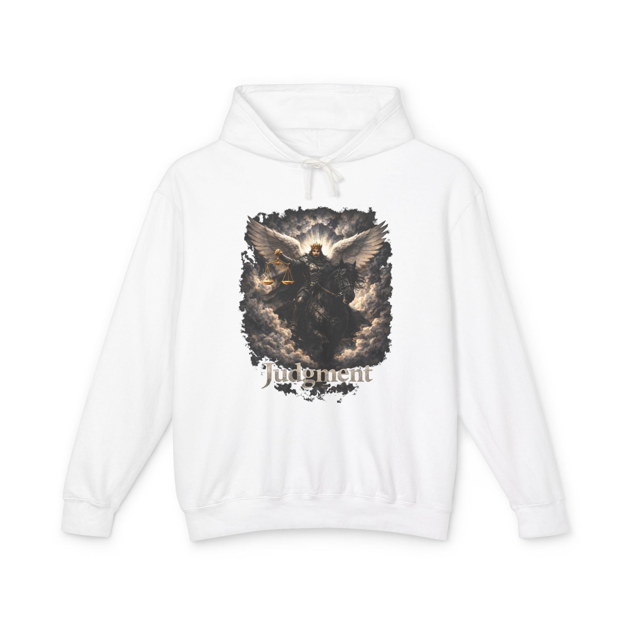 Revelation 6:5-6 Judgment Angel Hoodie — Angel Graphic Hooded Sweatshirt