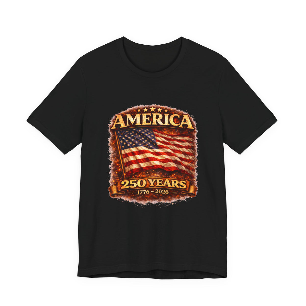America 250 Years Flag T-Shirt – 1776–2026 Bicentennial Celebration Tee
