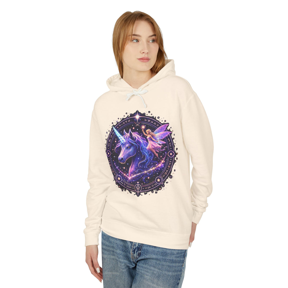 Unicorn Mandala Hoodie — Magical Celestial Unicorn Graphic Sweatshirt