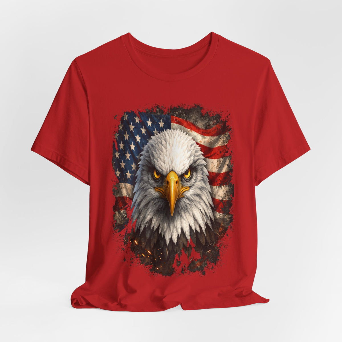 American Bald Eagle T‑Shirt — Patriotic Flag Graphic Tee