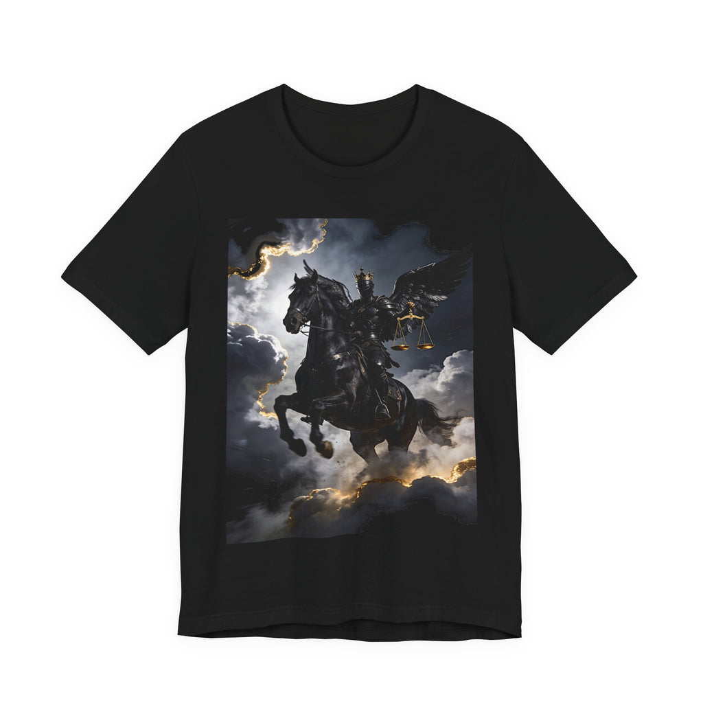 The black horse from Revelation 6:5-6 One of four T-shirt