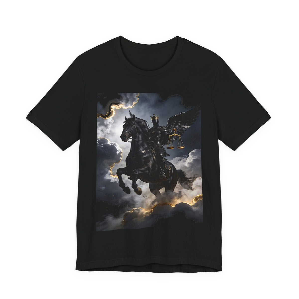 The black horse from Revelation 6:5-6 One of four T-shirt