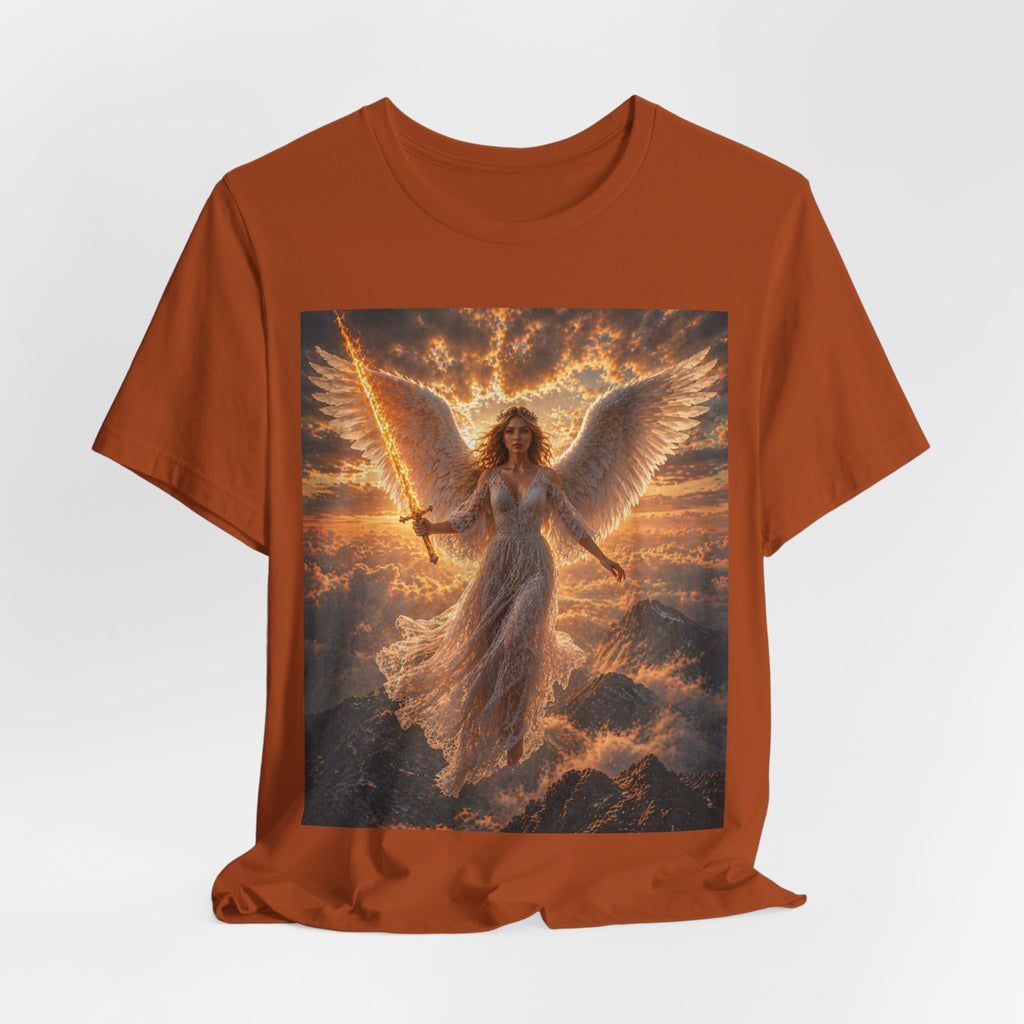Angel Warrior Tee — Radiant Guardian Wings Graphic T-Shirt