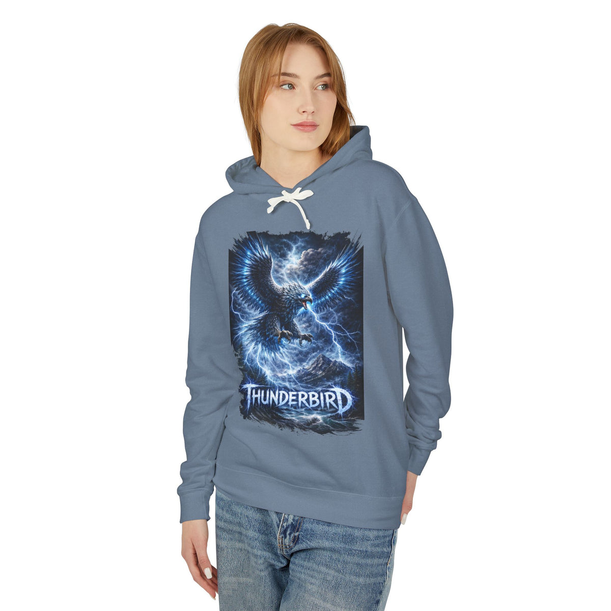 Thunderbird Lightning Hoodie — Electric Eagle Graphic Sweatshirt