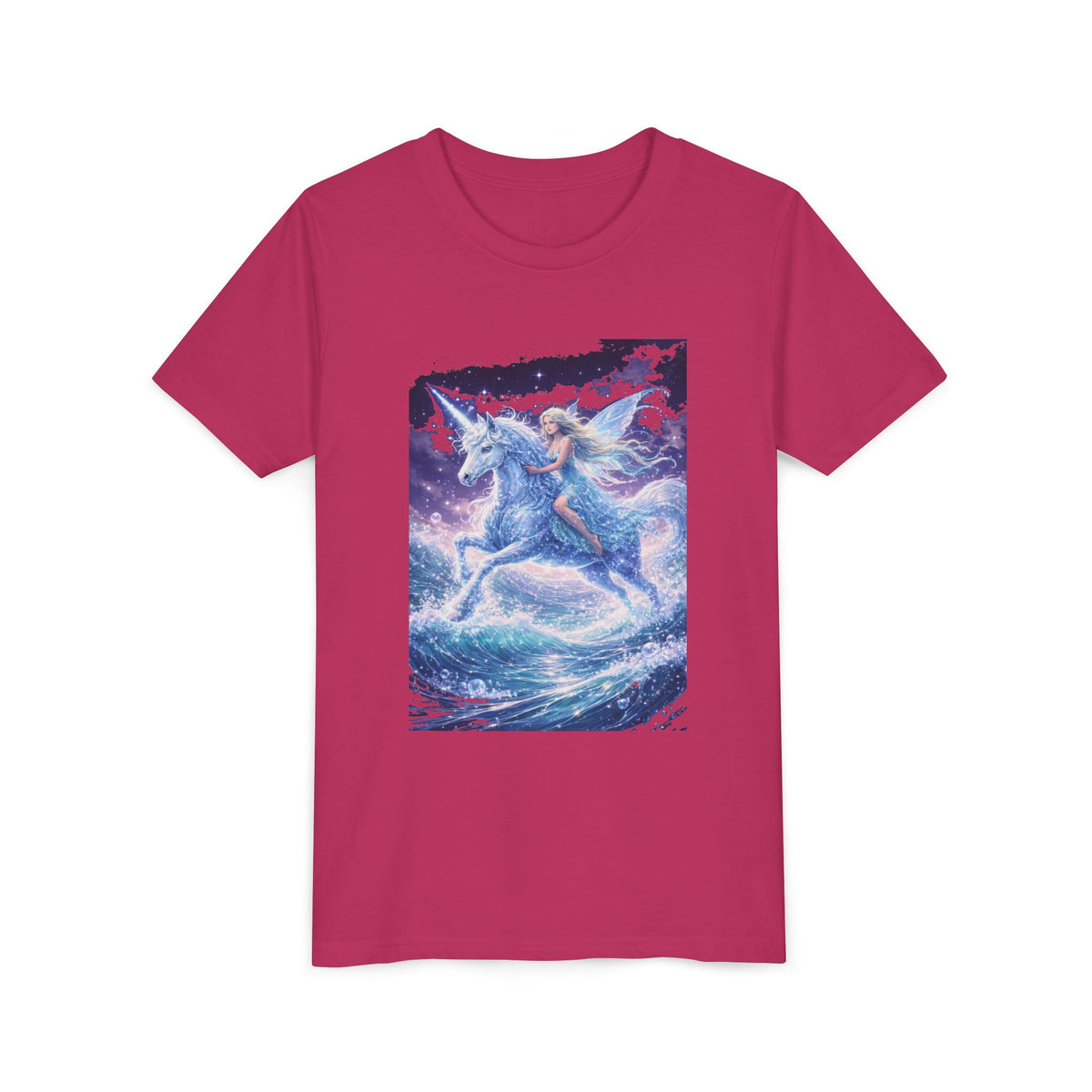 Youth Tee — Magical Unicorn Rider Fantasy Shirt