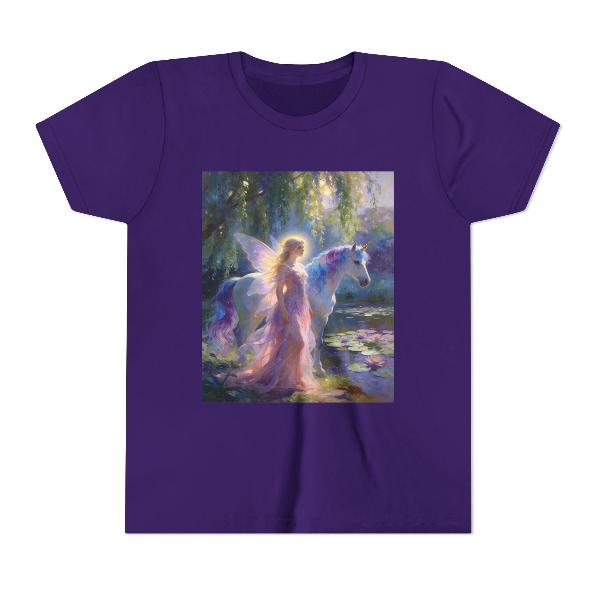 Youth Tee — Enchanted Fairy and Unicorn Graphic Tee
