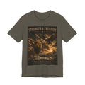 Strength & Freedom Christian Lion Tee – Revelation 5:5 Inspirational Graphic T-Shirt