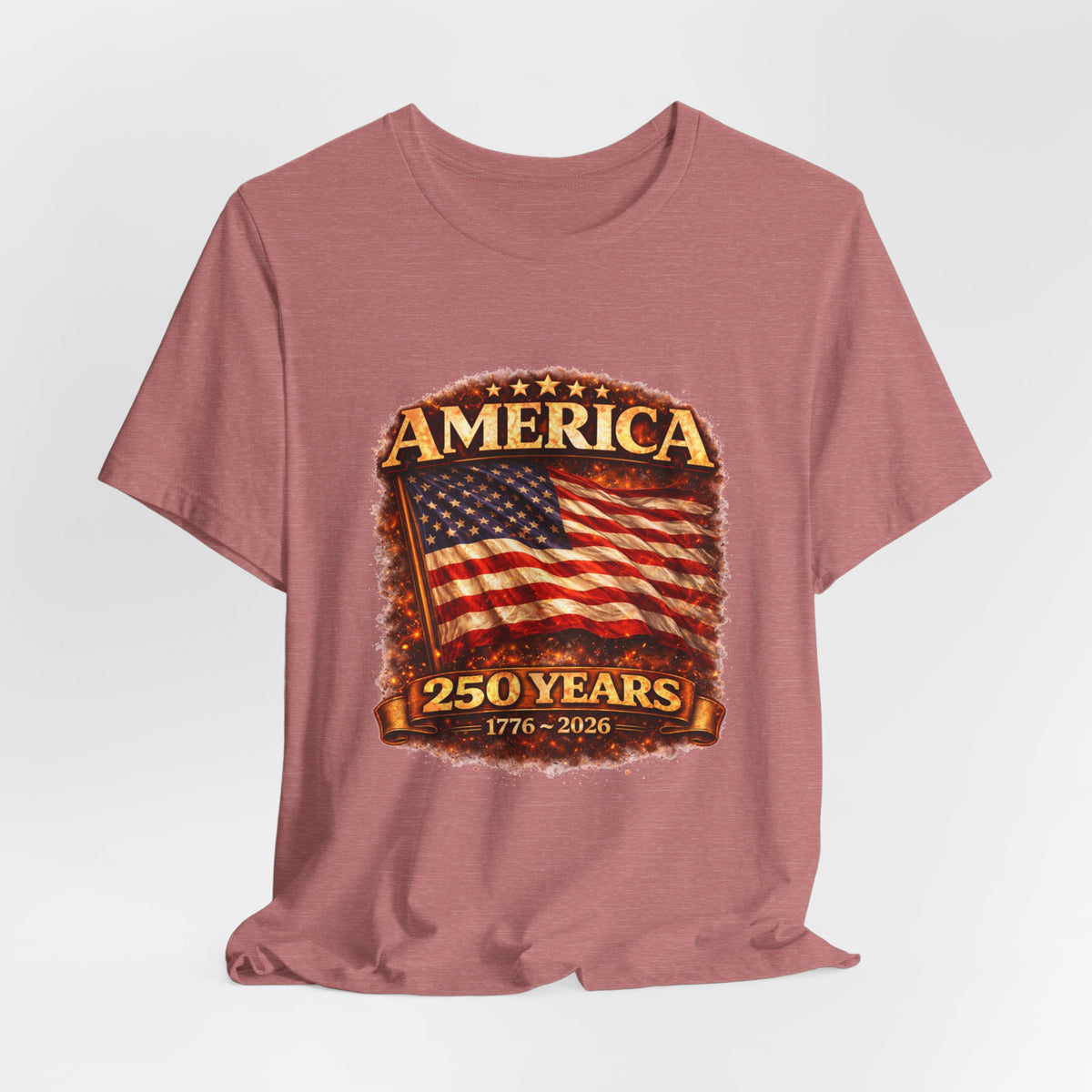 America 250 Years Flag T-Shirt – 1776–2026 Bicentennial Celebration Tee