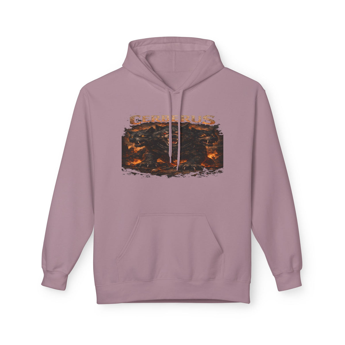 Gerberus Mythic Dog Hoodie — Fiery Cerberus Graphic Sweatshirt