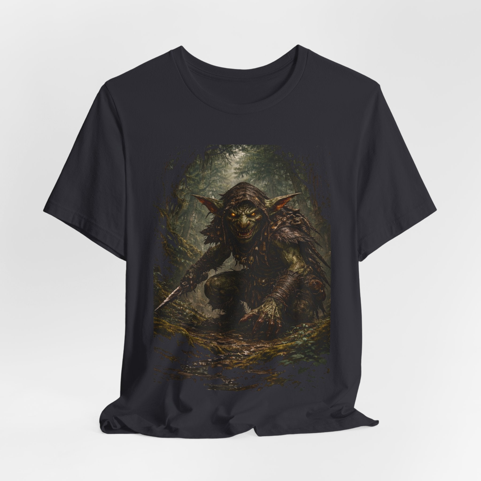Goblin Warrior Graphic Tee — Dark Fantasy Monster T‑Shirt