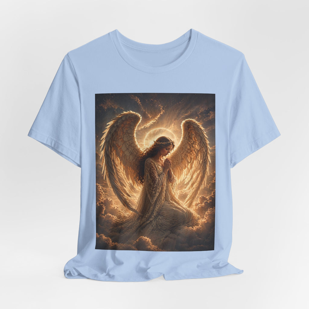 Angel Wings T-Shirt — Golden Seraph Prayer Tee
