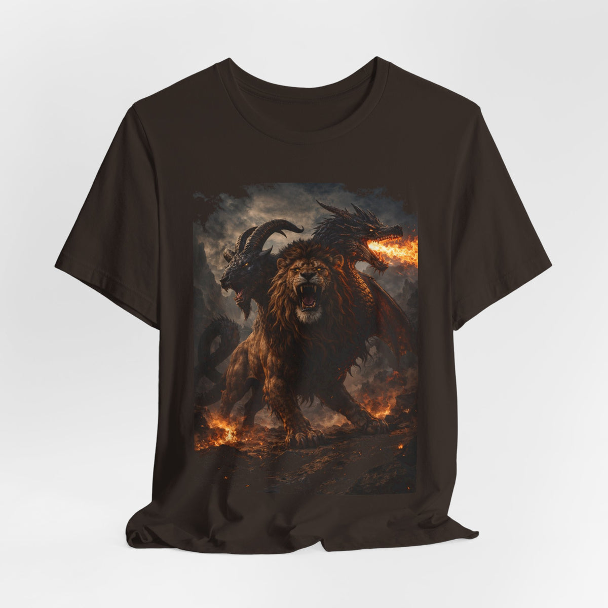 Chimera is one of the most fascinating creatures-Hellfire Beast Graphic T-Shirt