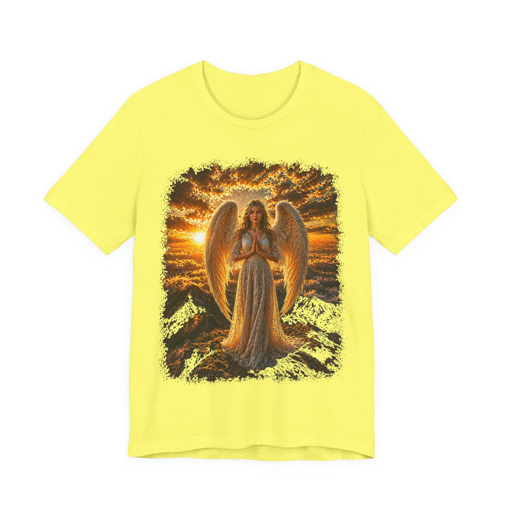 Angel Sunset Tee — Spiritual Guardian Wings T-Shirt