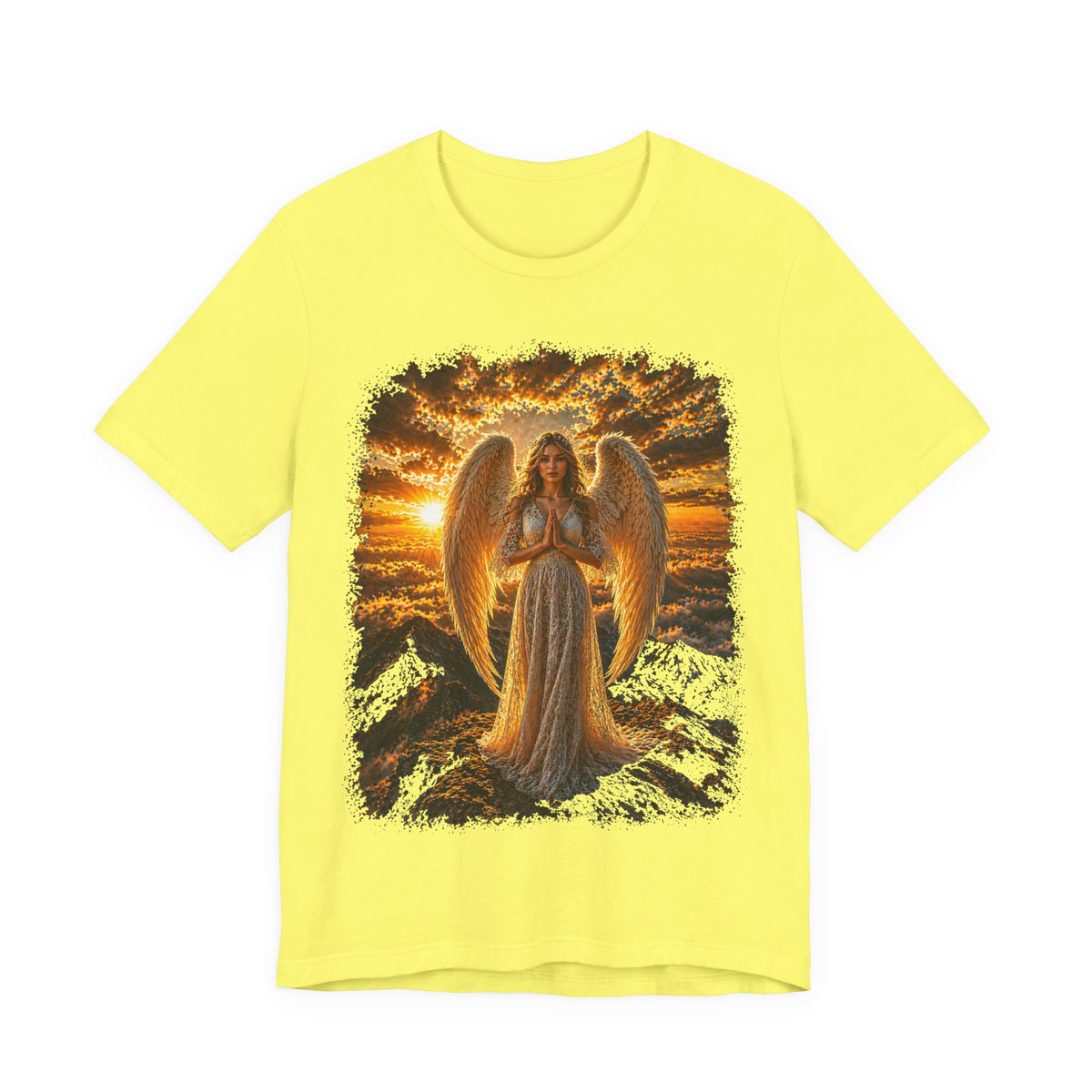 Angel Sunset Tee — Spiritual Guardian Wings T-Shirt