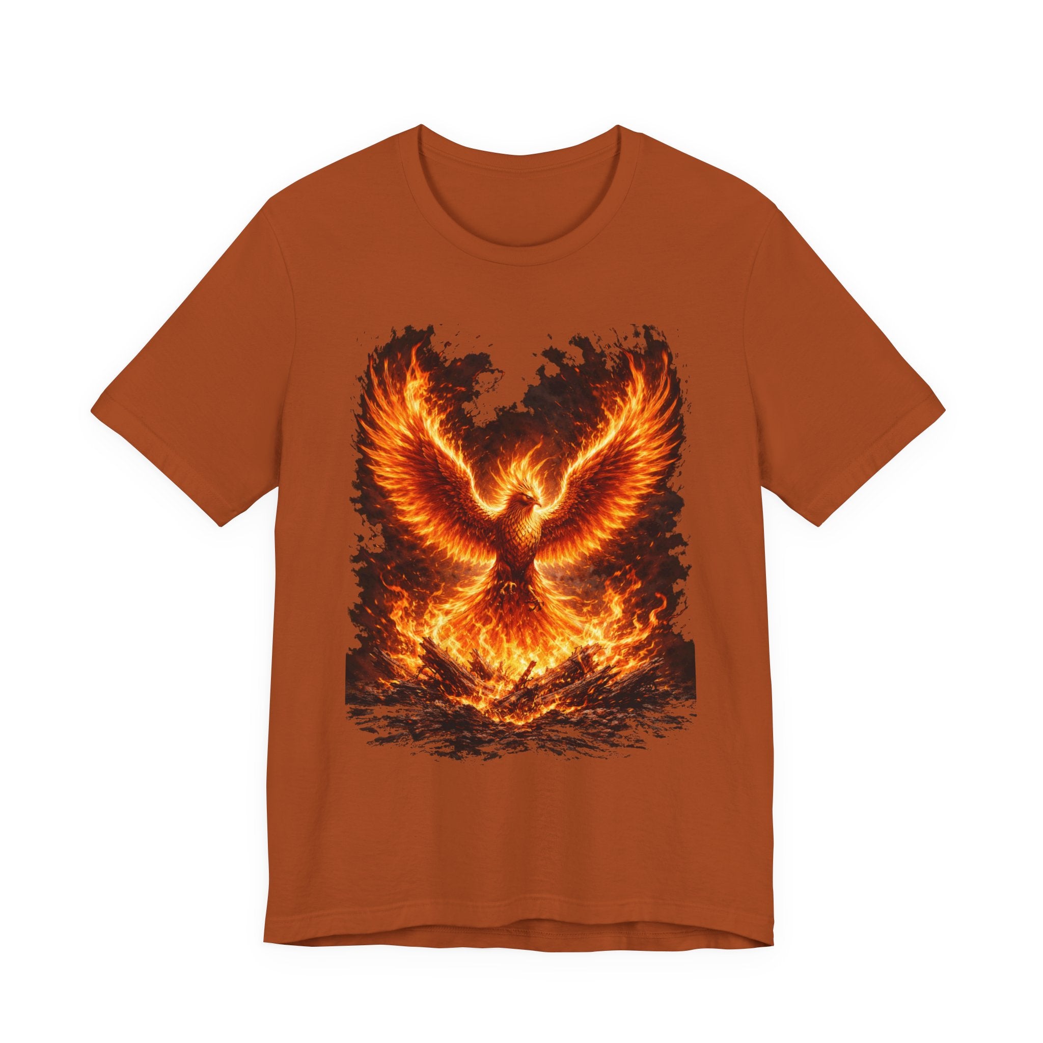 Phoenix Fire Graphic Tee — Rising Flame Mythical Bird T-Shirt