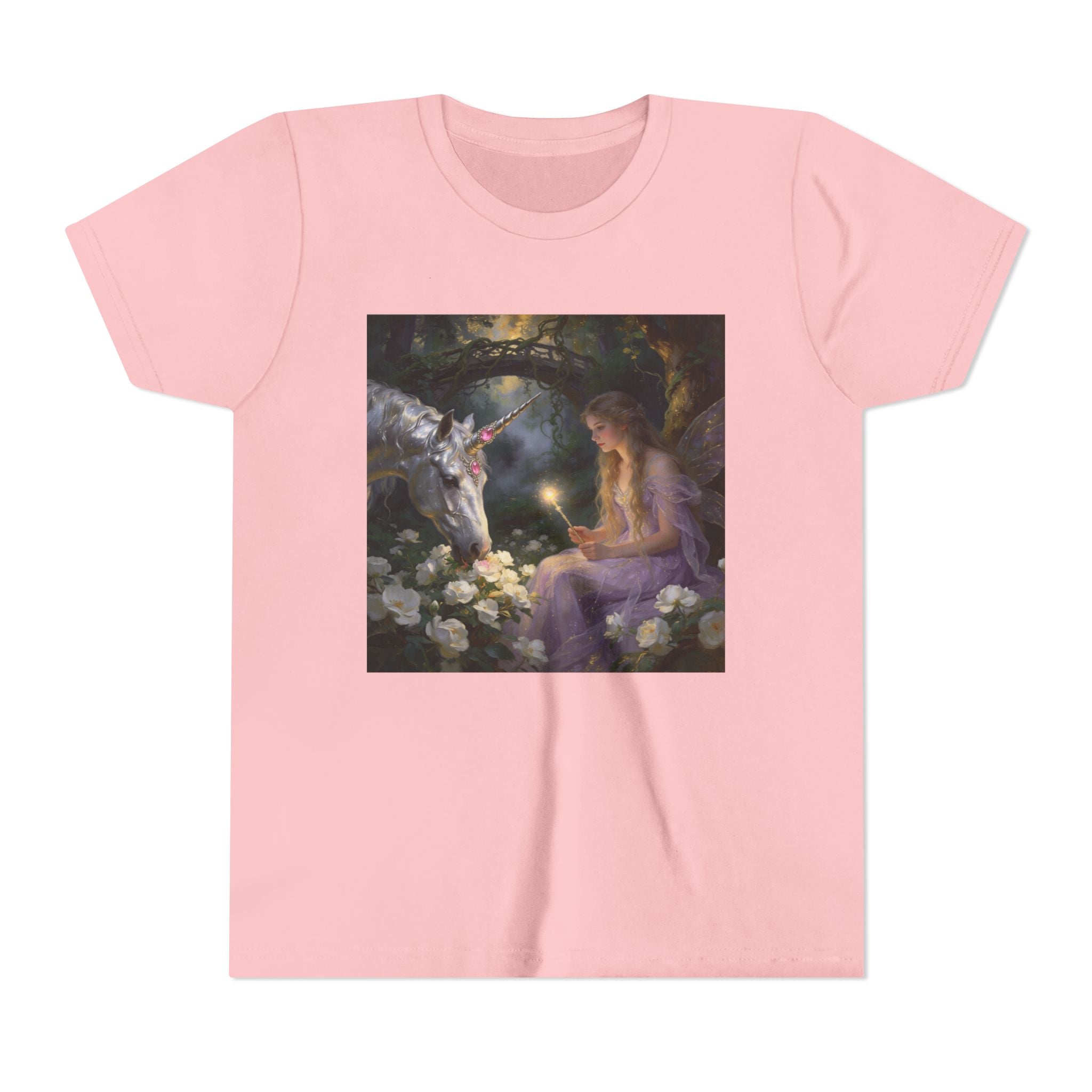 Magical Unicorn & Girl Youth Tee – Fantasy Kids Shirt