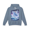 Pegasus Ride Hoodie — Mystical Blue Unicorn Horse Graphic Sweatshirt
