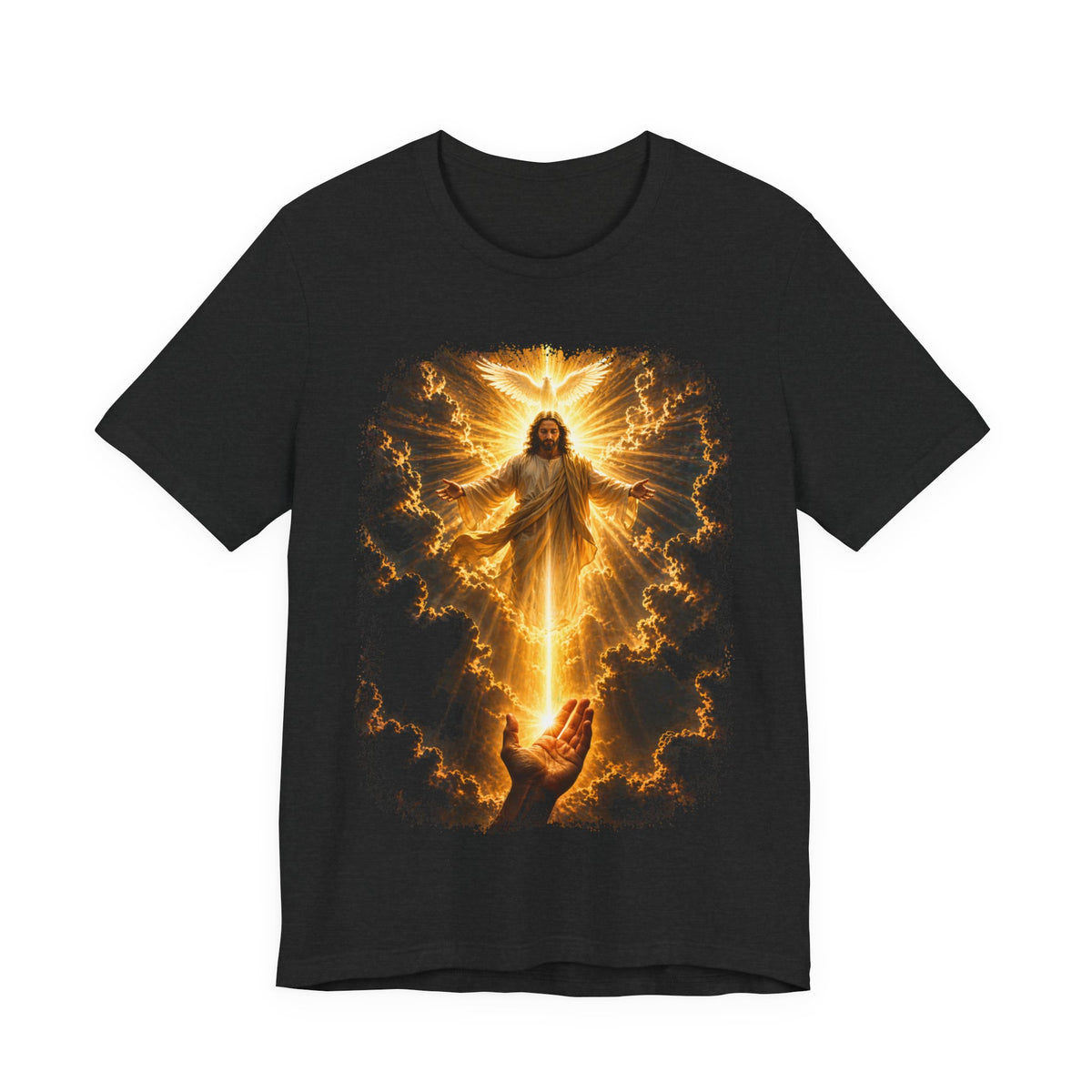 Jesus Ascension Tee — Radiant Resurrection Christian T‑Shirt