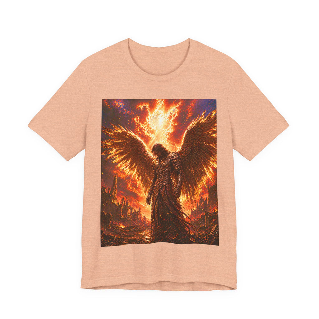 Angel Graphic Tee — Flaming Wings Apocalypse T-Shirt