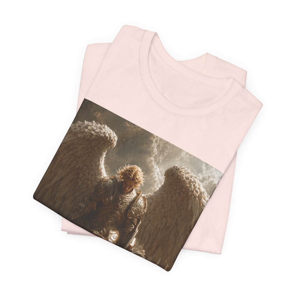 Angel Warrior T‑Shirt — Dramatic Winged Guardian Graphic Tee