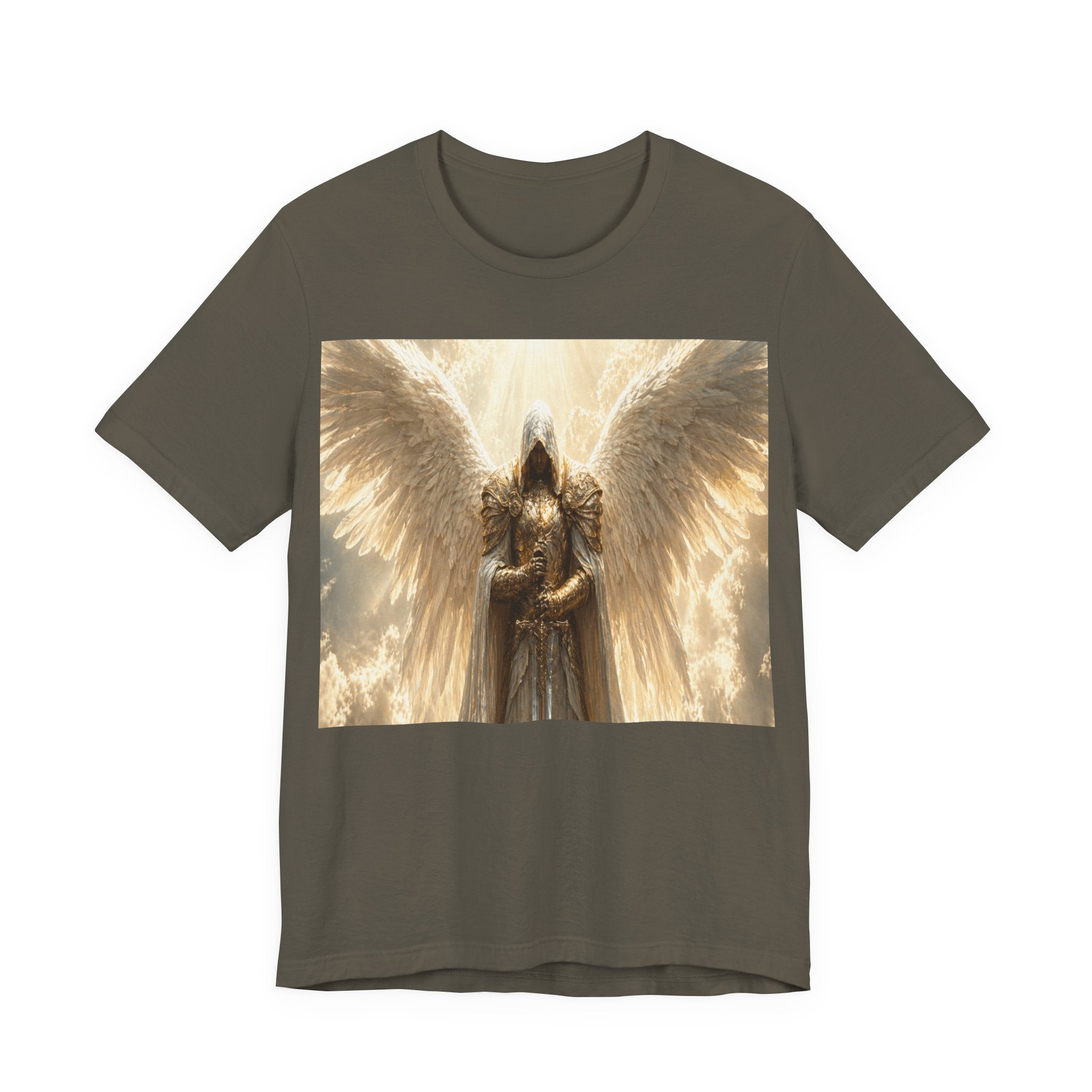 Guardian Angel Graphic Tee — Golden Archangel Design