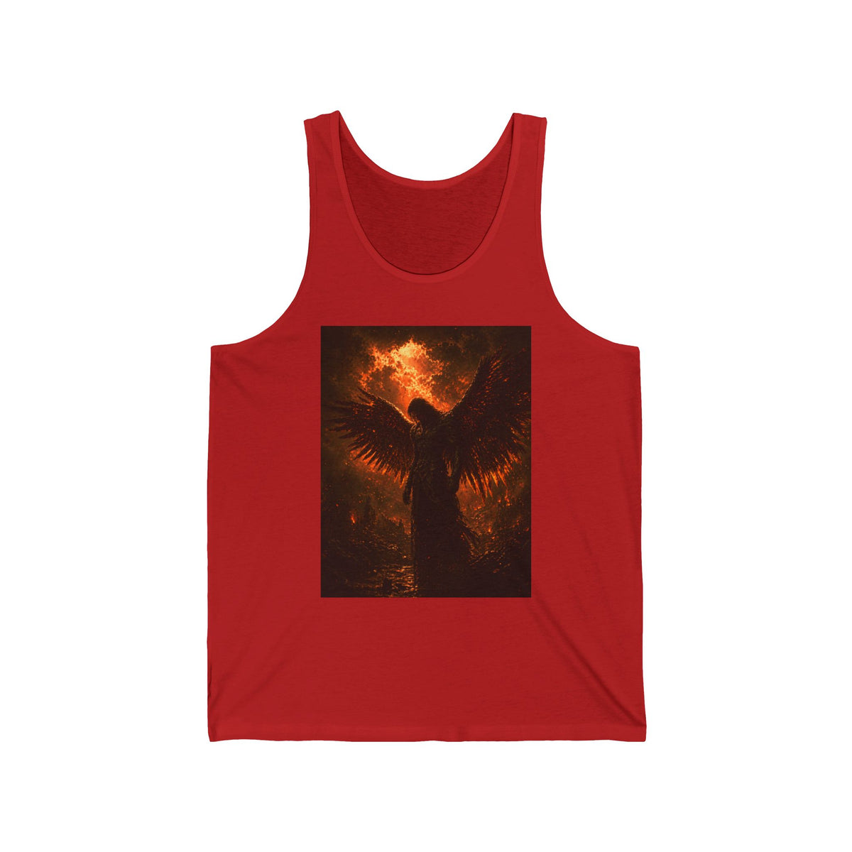 Phoenix Angel Tank Top — Fiery Winged Guardian Graphic Tank
