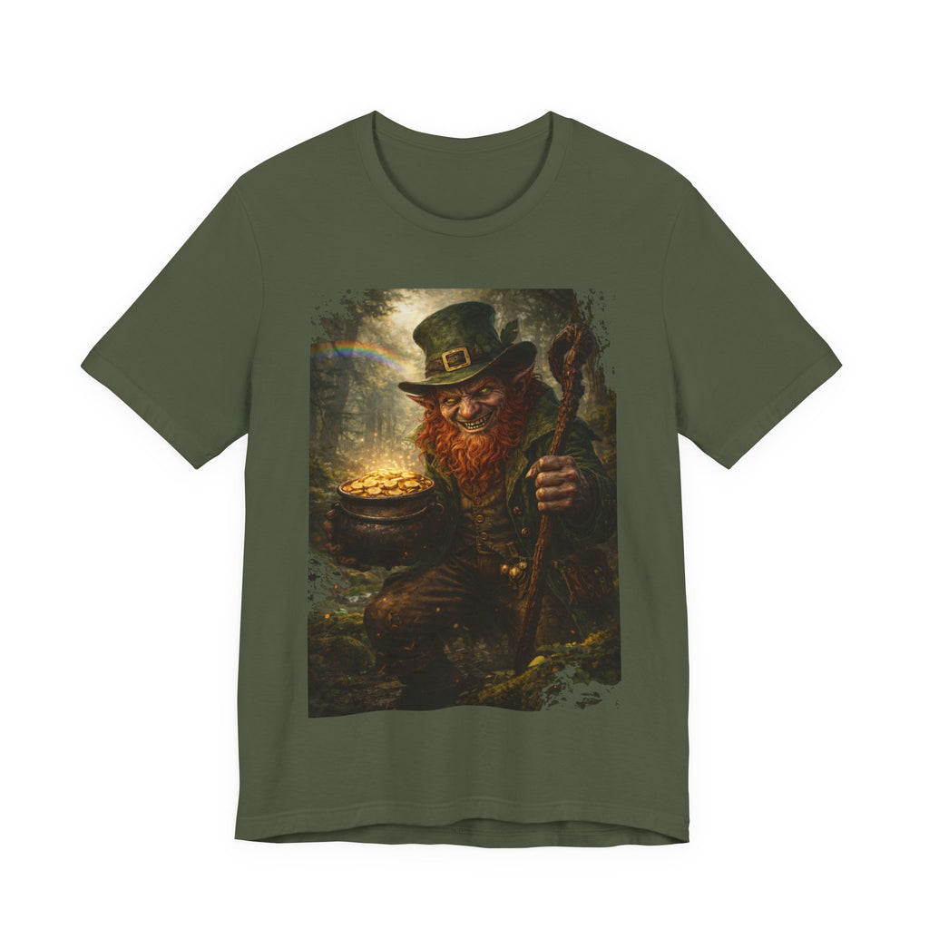 Leprechaun Gold Pot T‑Shirt — Vintage St. Patrick’s Day Lucky Charm Tee