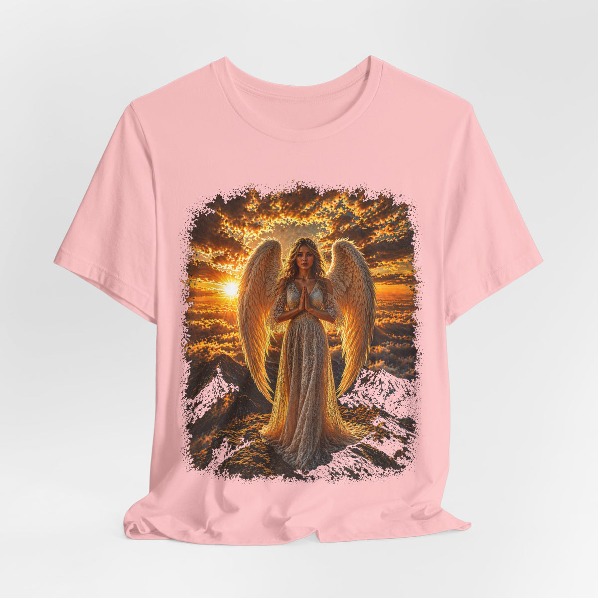 Angel Sunset Tee — Spiritual Guardian Wings T-Shirt