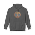 Yggdrasil Tree of Life Cotton Hoodie — Botanical Circle Art Sweatshirt