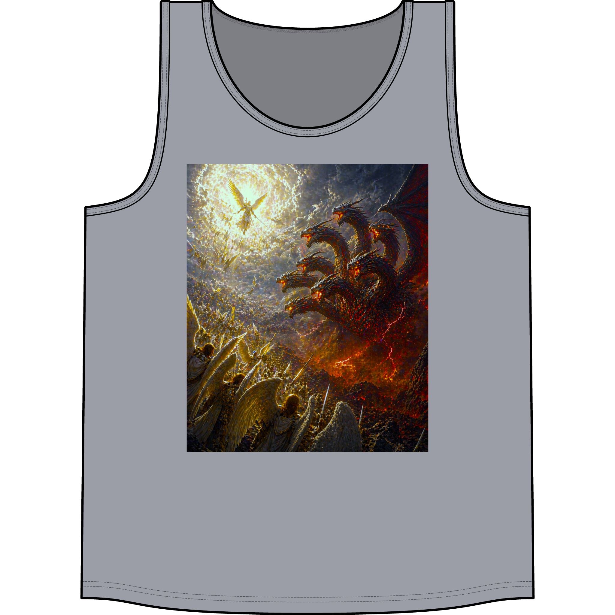 Gods vs. Hydra Concert Tank Top - Mythic Battle Graphic Tank